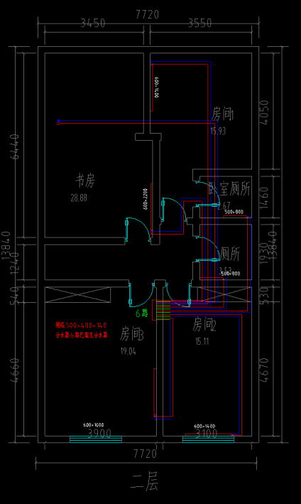 成都花园别墅旧房改造安装暖气片案例